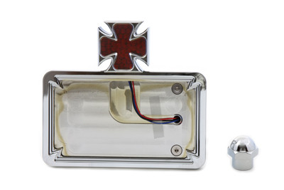 V-Twin - 33-0366 - Chrome Billet Horizontal Tail Lamp Kit