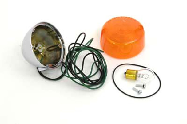 V-Twin - 33-0411 - Rear Turn Signal Right or Left Assembly Chrome