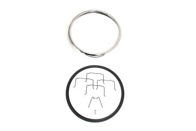 V-Twin - 33-0525 - 7 inch Headlamp Chrome Outer Rim