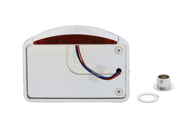 V-Twin - 33-0568 - Chrome Slice LED Horizontal Tail Lamp Assembly