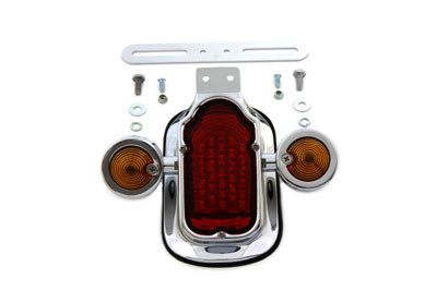 V-Twin - 33-0663 - Tail Lamp Assembly Tombstone Style with Bullet Lamp