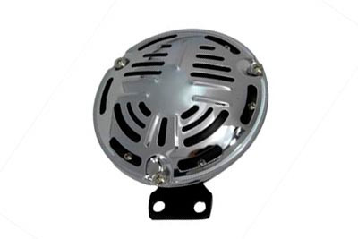 V-Twin - 33-0711 - Universal Style Chrome 12 Volt Horn