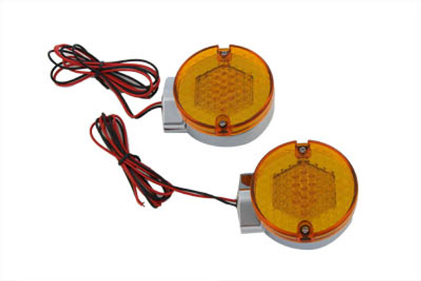 V-Twin - 33-0760 - LED Turn Signal Set Rear Amber Lens