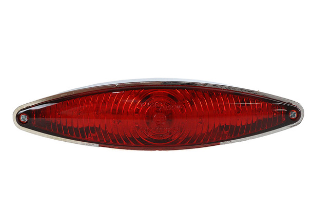 V-Twin - 33-0902 - Chrome Snake Eye Style LED Tail Lamp