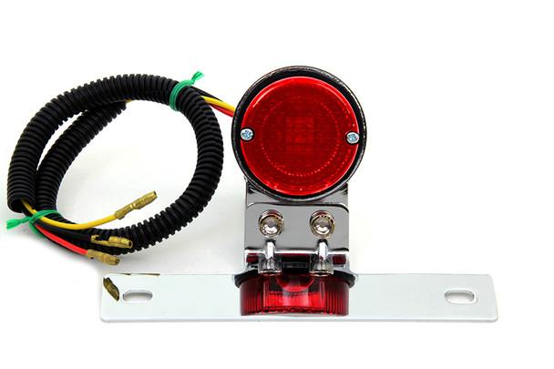 V-Twin - 33-1038 - 1 inch Round Tail Lamp