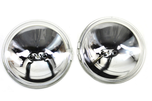 V-Twin - 33-1088 - Clear 4-1/2 inch 12 Volt Sealed Beam Spotlamp Bulb Set