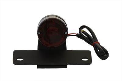 V-Twin - 33-1290 - Black P-K Sport Tail Lamp with Red Lens