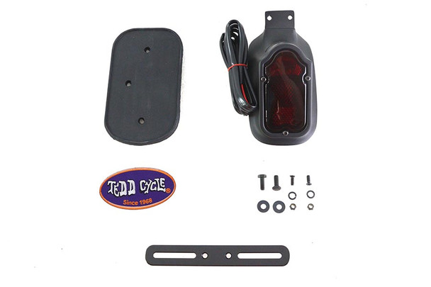 V-Twin - 33-1342 - Tombstone Style Tail Lamp Assembly Matte Black