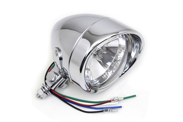 V-Twin - 33-1466 - 4 inch Round Headlamp 12 Volt