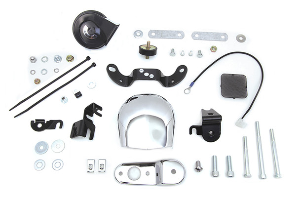 V-Twin - 33-1468 - Softail and XL Chrome Horn Kit