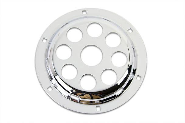 V-Twin - 33-1611 - Chrome 6 inch Horn Face with Holes