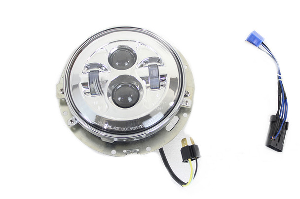 V-Twin - 33-1643 - 7 inch LED Headlamp Assembly Chrome