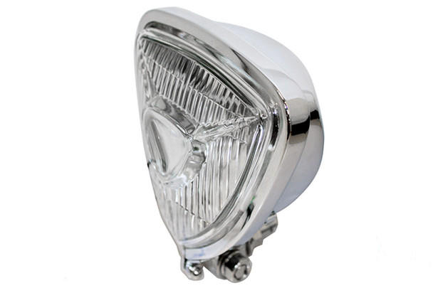 V-Twin - 33-1712 - 12 Volt Chopper Triangle Spotlamp Chrome
