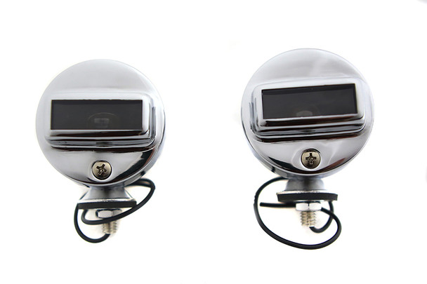 V-Twin - 33-1797 - Blackout Bullet Lamp Set Chrome