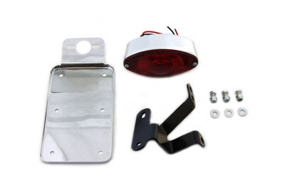 V-Twin - 33-1811 - Side Mount Tail Lamp Kit Cateye Style