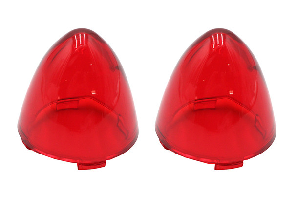 V-Twin - 33-1835 - Bullistic Turn Signal Lenses Red