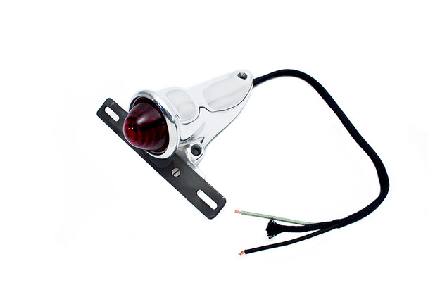 V-Twin - 33-1940 - Bates Bobber Tail Lamp Assembly Polished Alloy
