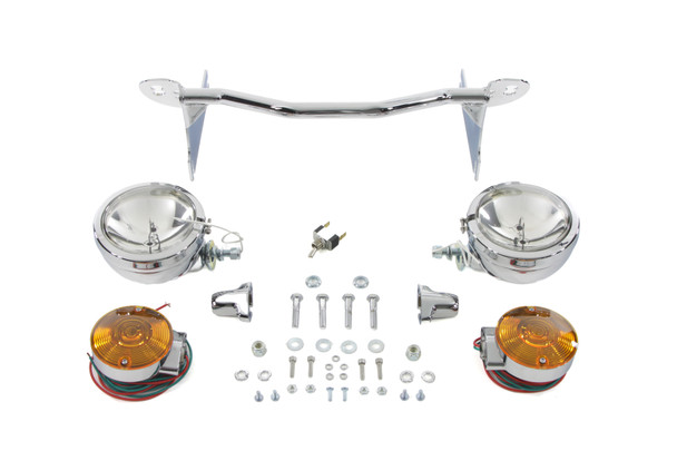 V-Twin - 33-2037 - Chrome Spotlamp Kit