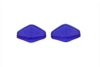 V-Twin - 33-2061 - Lens Set Diamond Style Blue Custom Style