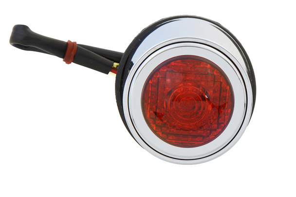 V-Twin - 33-2243 - Teardrop Style Tail Lamp with Red Lens