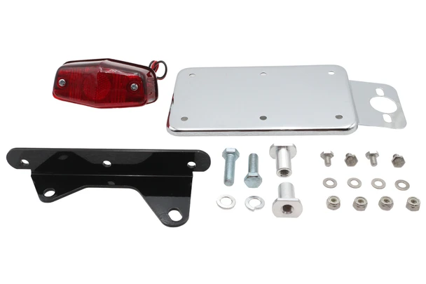 V-Twin - 33-2708 - Vertical Side Mount Tail Lamp Kit - Fits 1941-1957 Harley-Davidson FL