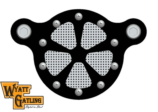 V-Twin - 34-0233 - Wyatt Gatling Air Cleaner Kit Black
