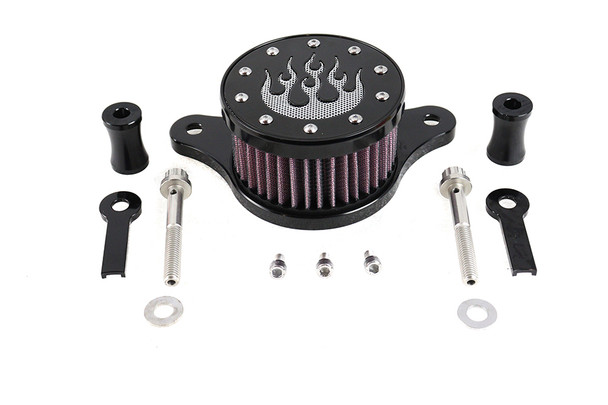 V-Twin - 34-0247 - Wyatt Gatling Air Cleaner Kit Black