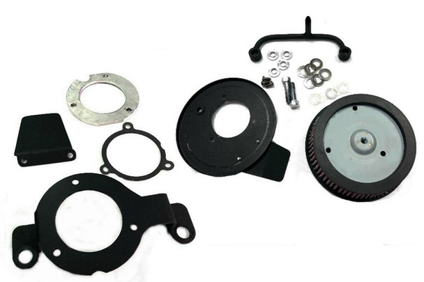 V-Twin - Black Air Cleaner Kit fits '17-Up Harley M8 FLT, '18-Up FLST/FXST Models