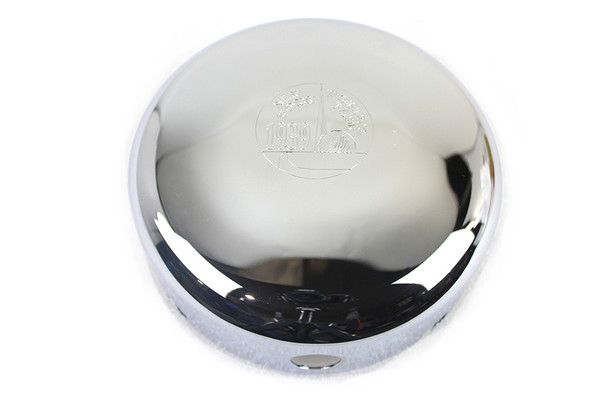 V-Twin - 34-0462 - Round Air Cleaner Cover with World's Fair Emblem