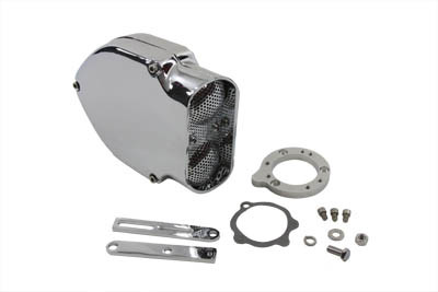 V-Twin - 34-0616 - V-Charger Air Cleaner Kit Chrome