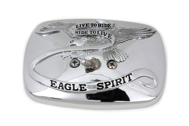 V-Twin - 34-0731 - Chrome Eagle Spirit Mirror Head V-Twin - 34-0731 - Chrome Eagle Spirit Mirror Head