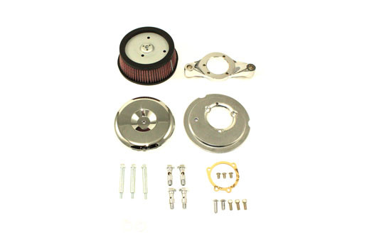 V-Twin - 34-0809 - Velo Dish Air Cleaner Chrome