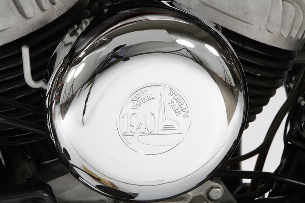 V-Twin - 34-1034 - 7 inch Linkert World's Fair J-Slot Style Air Cleaner Assembl