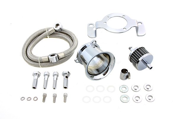 V-Twin - 34-1122 - Velocity Stack Kit Chrome