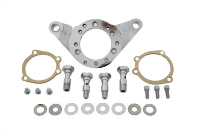 V-Twin - 34-1185 - Air Cleaner Bracket Kit Chrome Billet