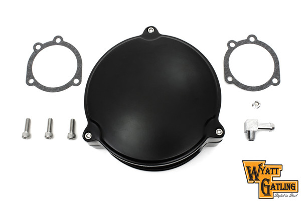 V-Twin - 34-1318 - Wyatt Gatling Black New Era Smooth Air Cleaner