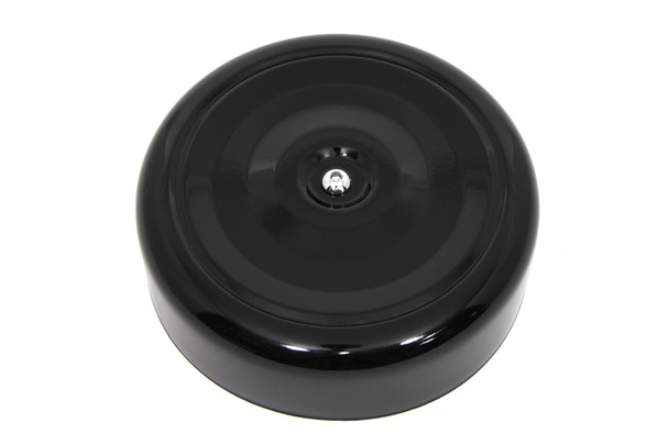 V-Twin - 34-1380 - Black Round Bobbed Style 7 inch Air Cleaner Cover