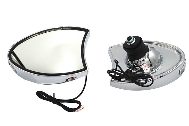 V-Twin - 34-1453 - Fairing Mirror Set Chrome