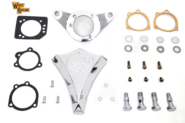 V-Twin - 34-1631 - Chrome Wyatt Gatling Air Cleaner Assembly