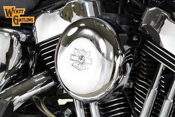 V-Twin - 34-1685 - Chrome Wyatt Gatling Air Cleaner Assembly