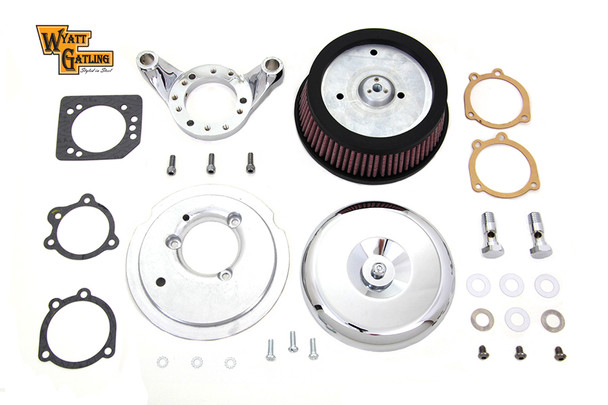 V-Twin - 34-1856 - Chrome Wyatt Gatling Air Cleaner Assembly