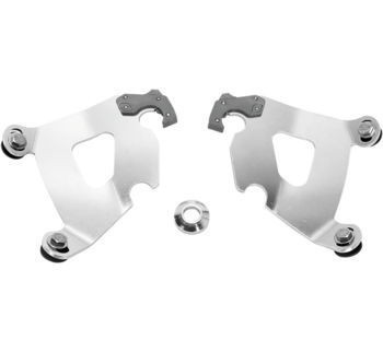 Memphis Shades Cafe Fairing Plates - Fits Dyna and Sportster Models - Polished