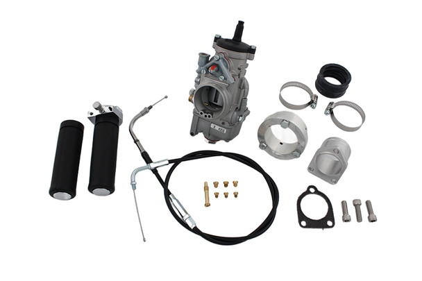 V-Twin - 35-0059 - Dell'Orto 38mm Carburetor Kit - Fits 1937-1963 Harley-Davidson G, 1937-1948 UL, 1937-1952 WL