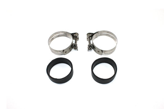 V-Twin - 35-0418 - Stainless Steel Intake Manifold Clamp Set