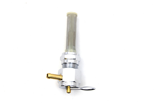 V-Twin - 35-0636 - Sifton Chrome Hex Petcock with Inward Facing Outlet