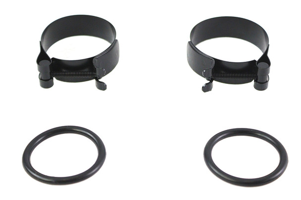 V-Twin - 35-0708 - Black Intake Manifold Clamp Set