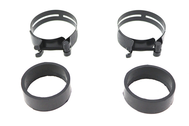 V-Twin - 35-0709 - Black Intake Manifold Clamp Set