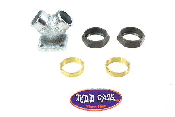 V-Twin - 35-0764 - 45 inch Intake Manifold Kit - Fits 1937-1973 Harley-Davidson G, 1936-1952 W
