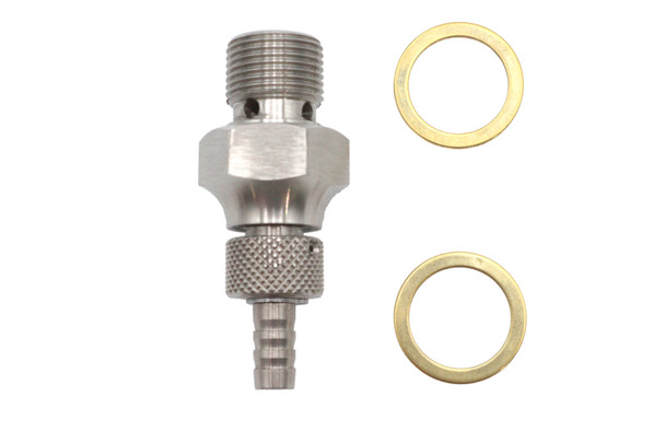 V-Twin - 35-1796 - Fuel Shut Off Rod Petcock Stainless Steel