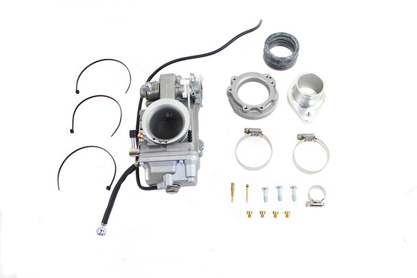 V-Twin - 35-1880 - OKO 42mm Flat Side Carburetor Kit - Fits 1966-1984 Harley-Davidson XL, 1971-1984 FX, 1966-1984 FL